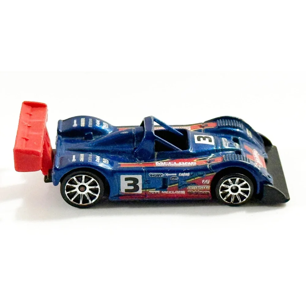 Hot Wheels Riley & Scott MK III Kids 1:64 Blue McLone Motorsports Race Car #3